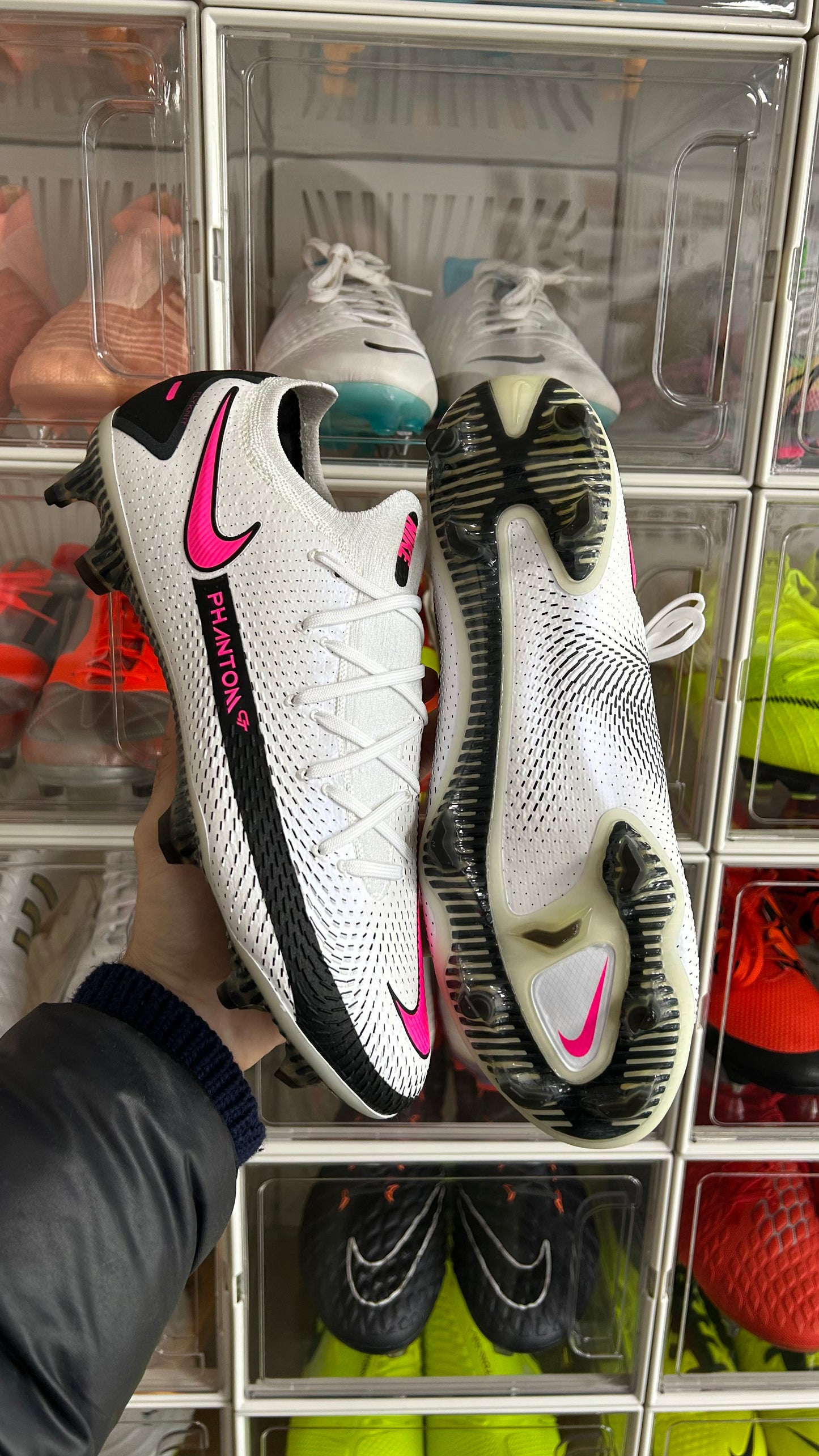 Nike phantom gt elite fg white pink