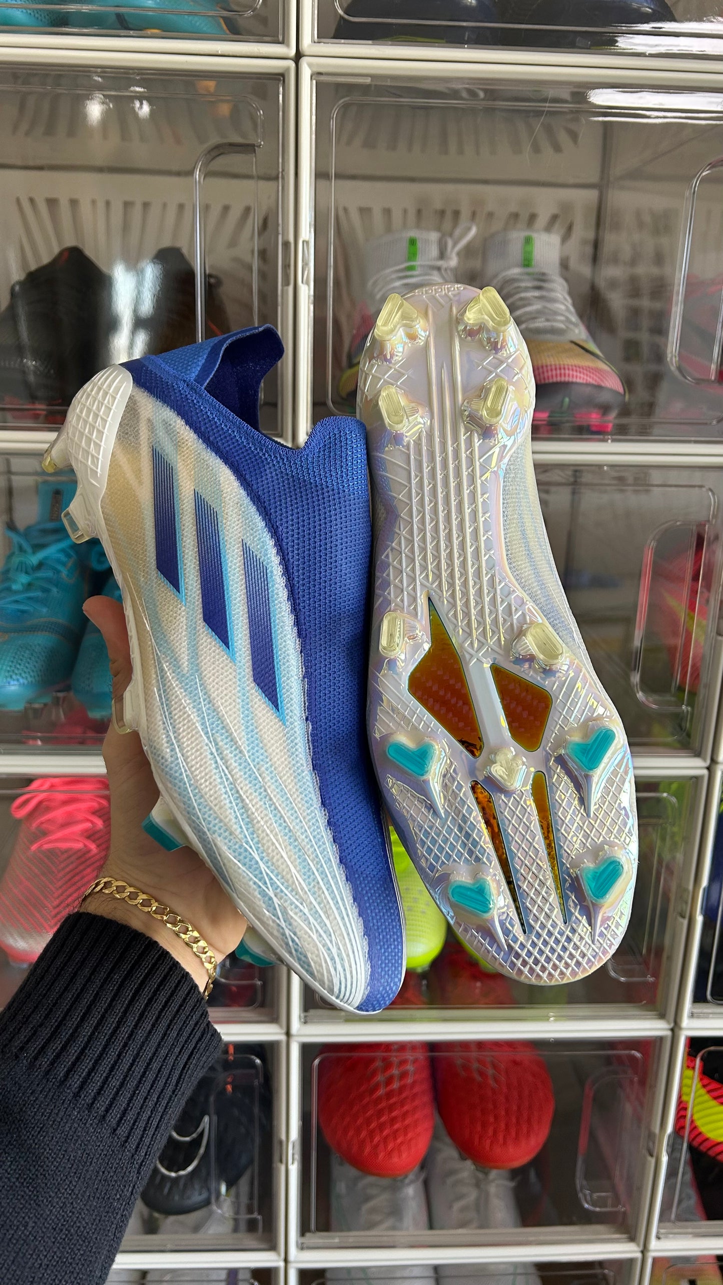 Adidas x speedflow + fg blue diamond edge
