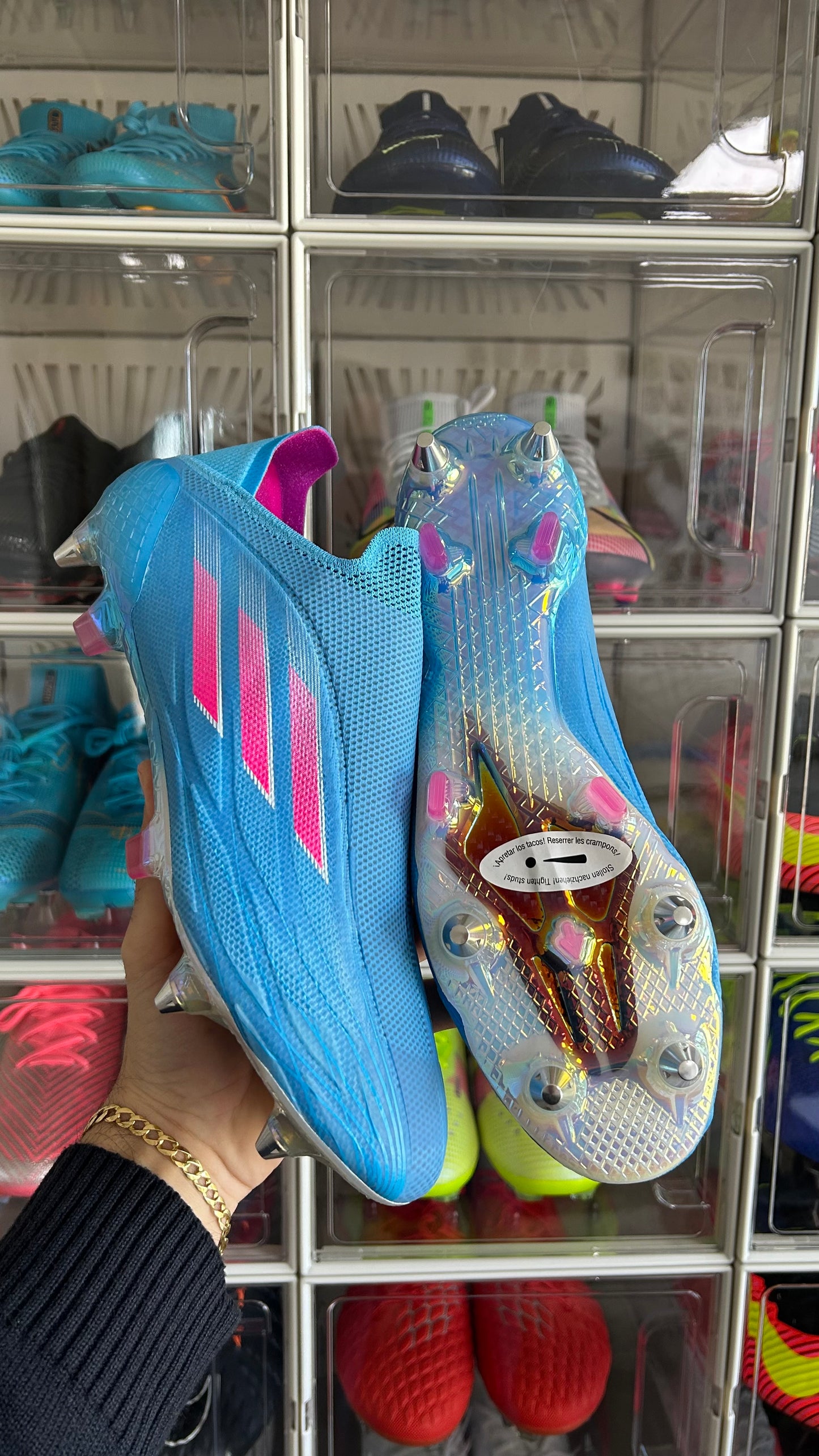 Adidas x speedflow + sg blue pink