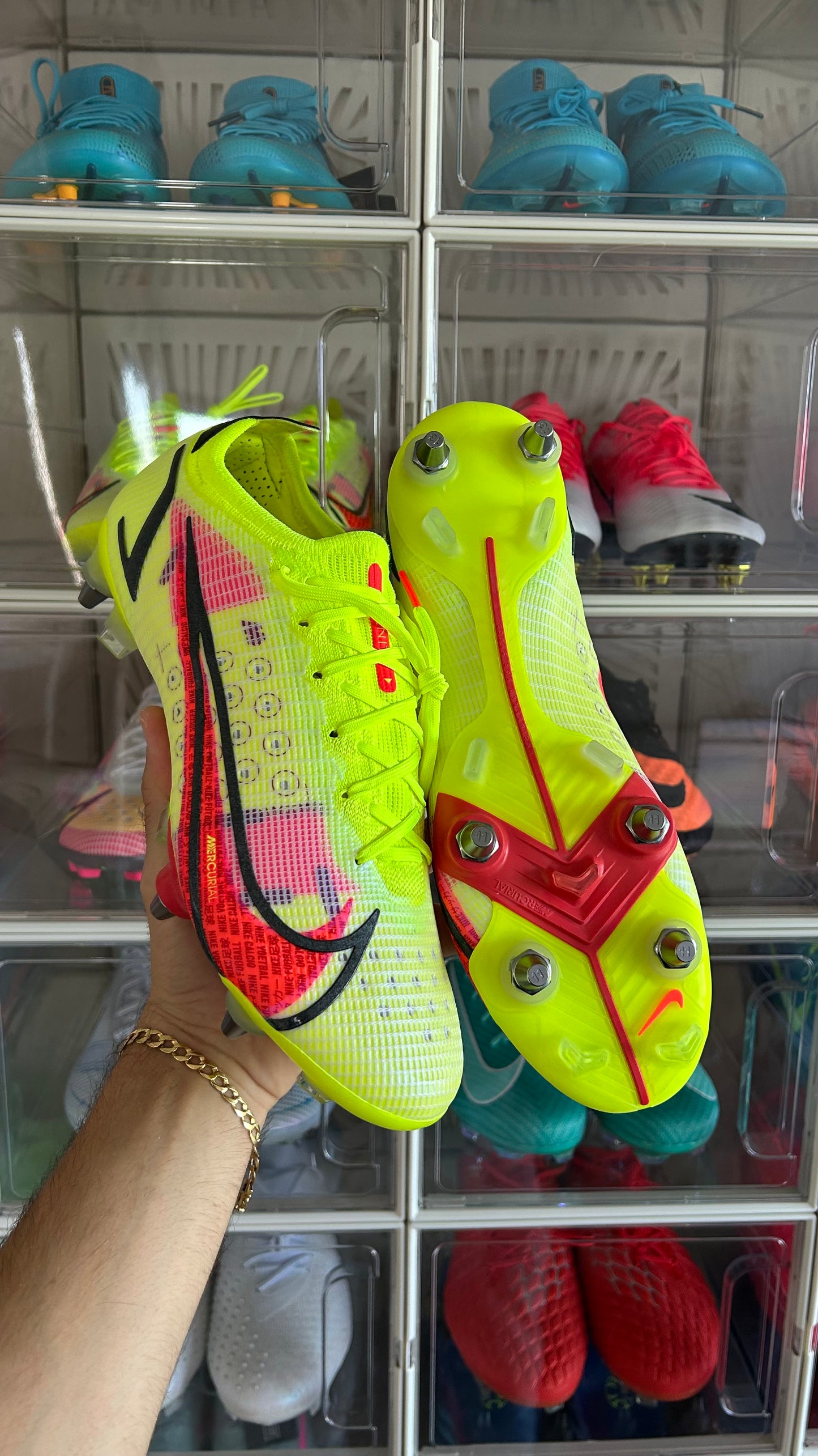 Nike mercurial vapor elite 14 sg-pro player edition yellow