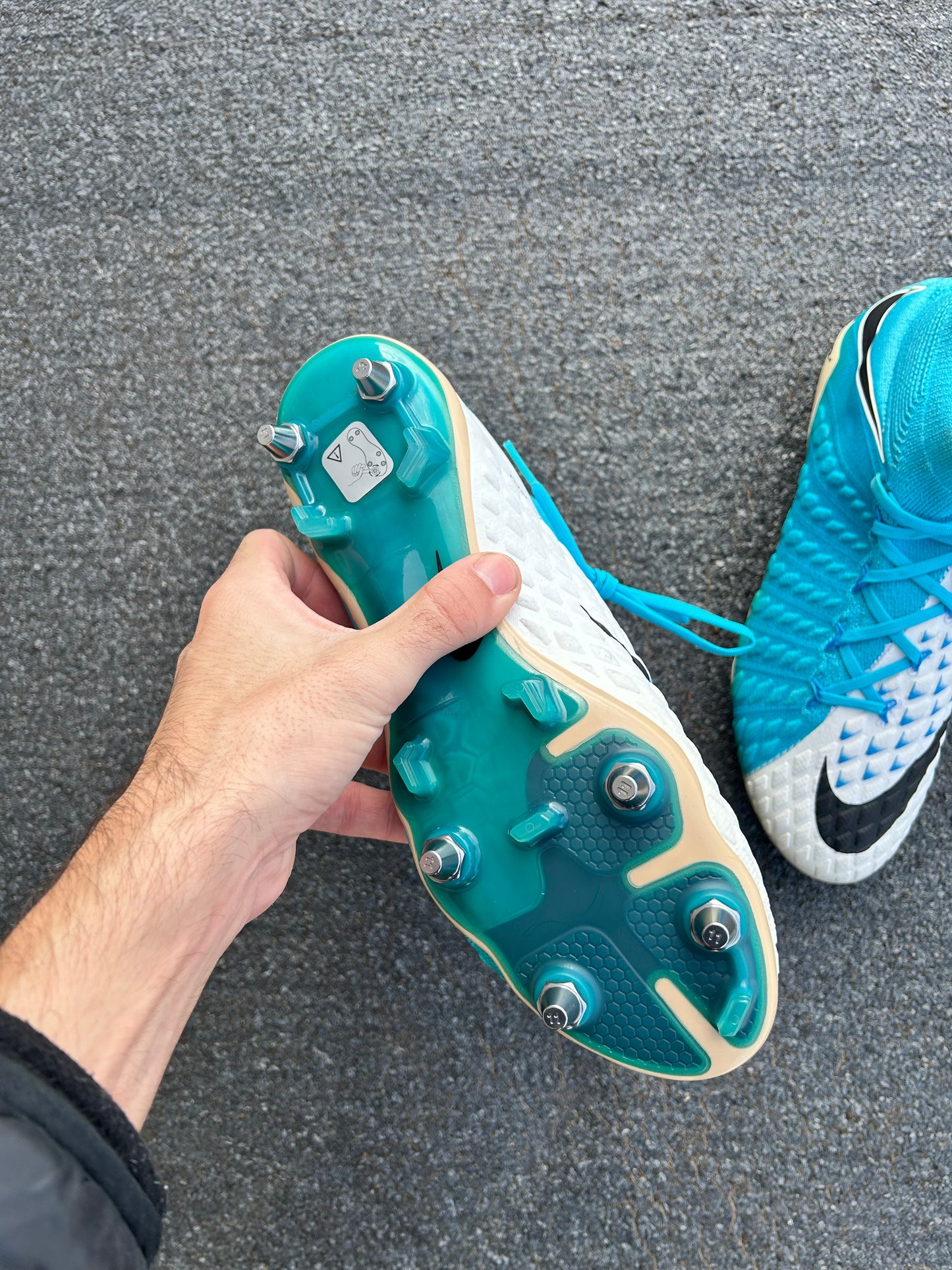 Nike hypervenom phantom 3 elite sg-pro blue white