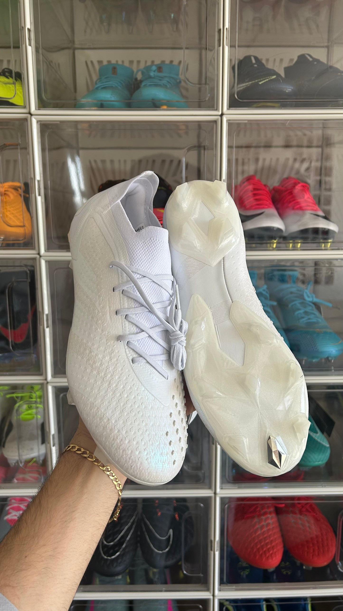 Adidas predator accuracy.1 fg white pearlized