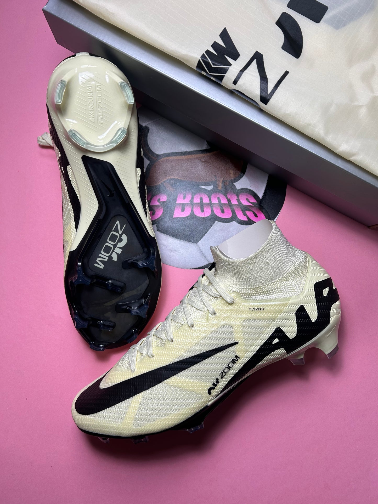 Nike mercurial superfly 9 elite fg beige