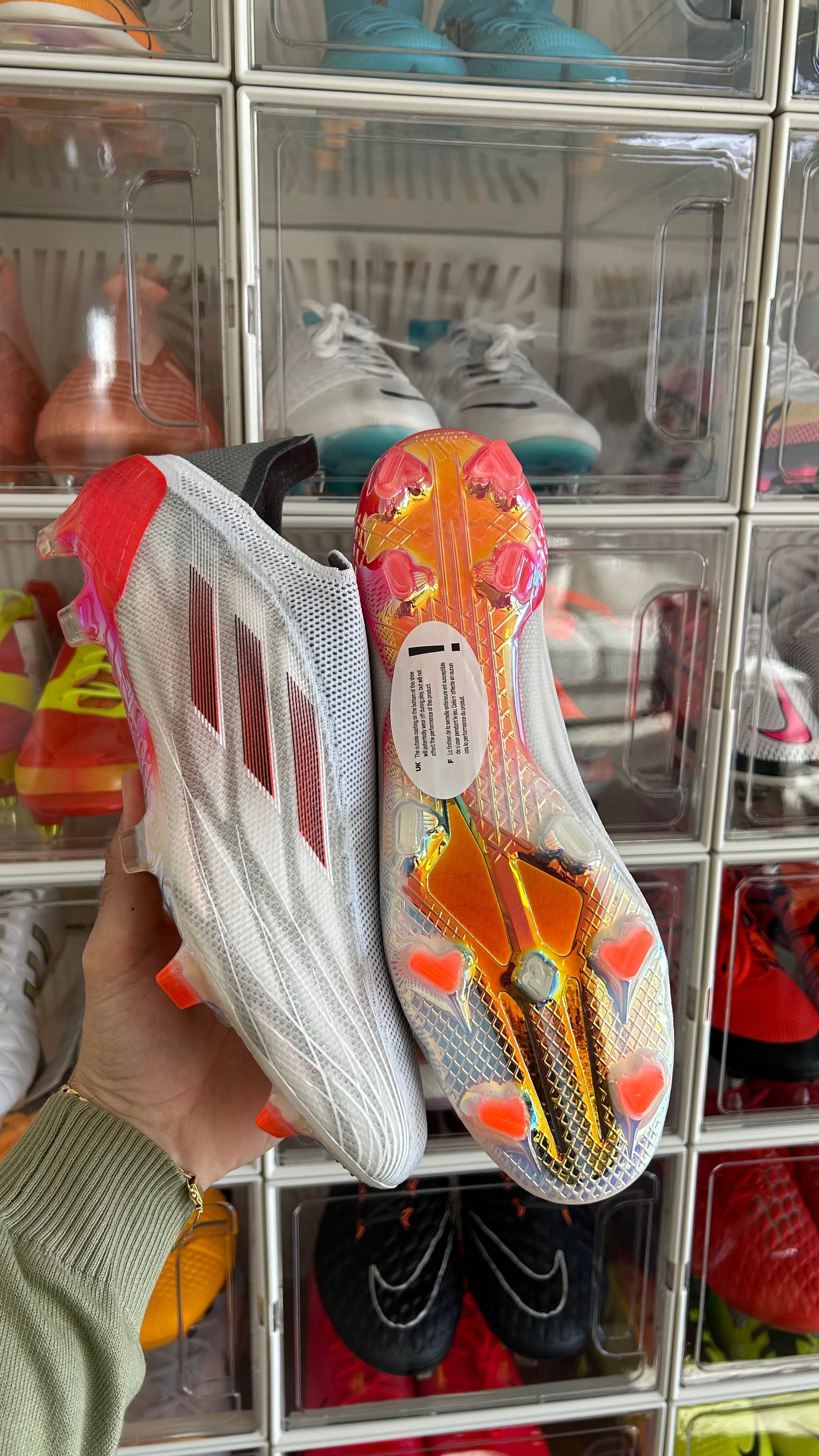 Adidas x speedflow + fg white red