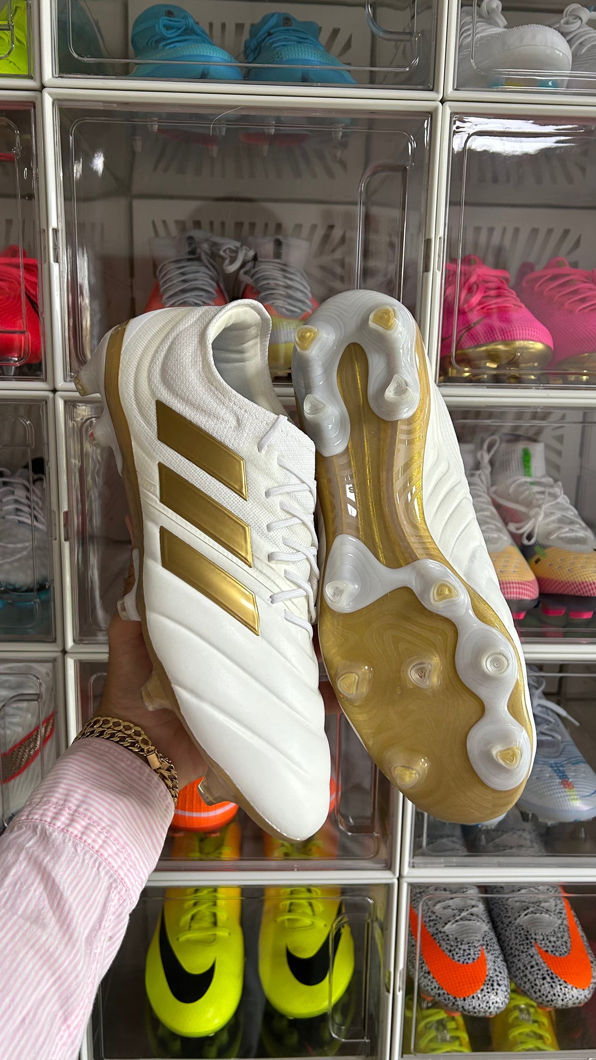 Adidas copa 19.1 fg input code gold white